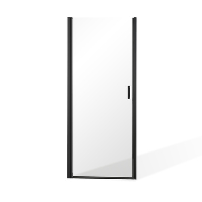 Jednokřídlé sprchové dveře BADEN BLACK I pro instalaci do niky